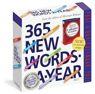 365 New Words-A-Year Calendar in the original packaging.