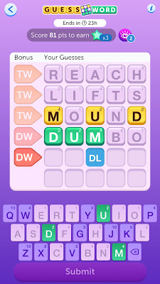 Words With Friends Guess Word gameplay screenshot